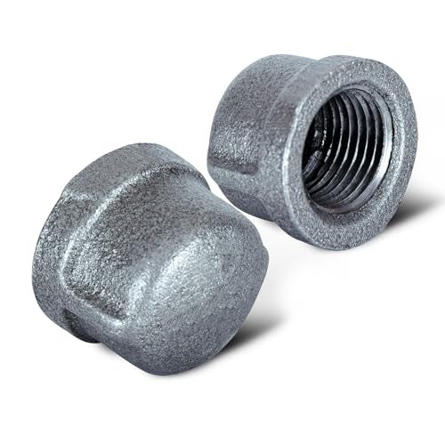 SUPPLYGIANT Supply Giant HNDQ0034 12 Galvanized Malleable Iron Pipe Cap for 150 lb Applications with Female Thread - Image 3