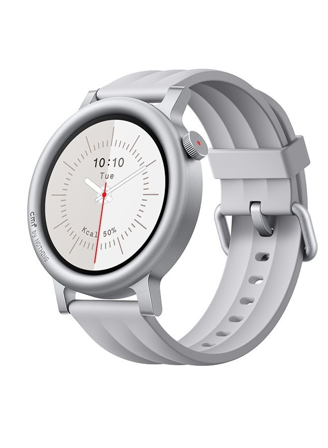 ELTRAZONE Watch 3 Pro Smartwatch – AMOLED Display, Bluetooth Calling, GPS, Health & Fitness Tracking, Long Battery Life, Water Resistant, Official Authorization – Light Grey - Image 1