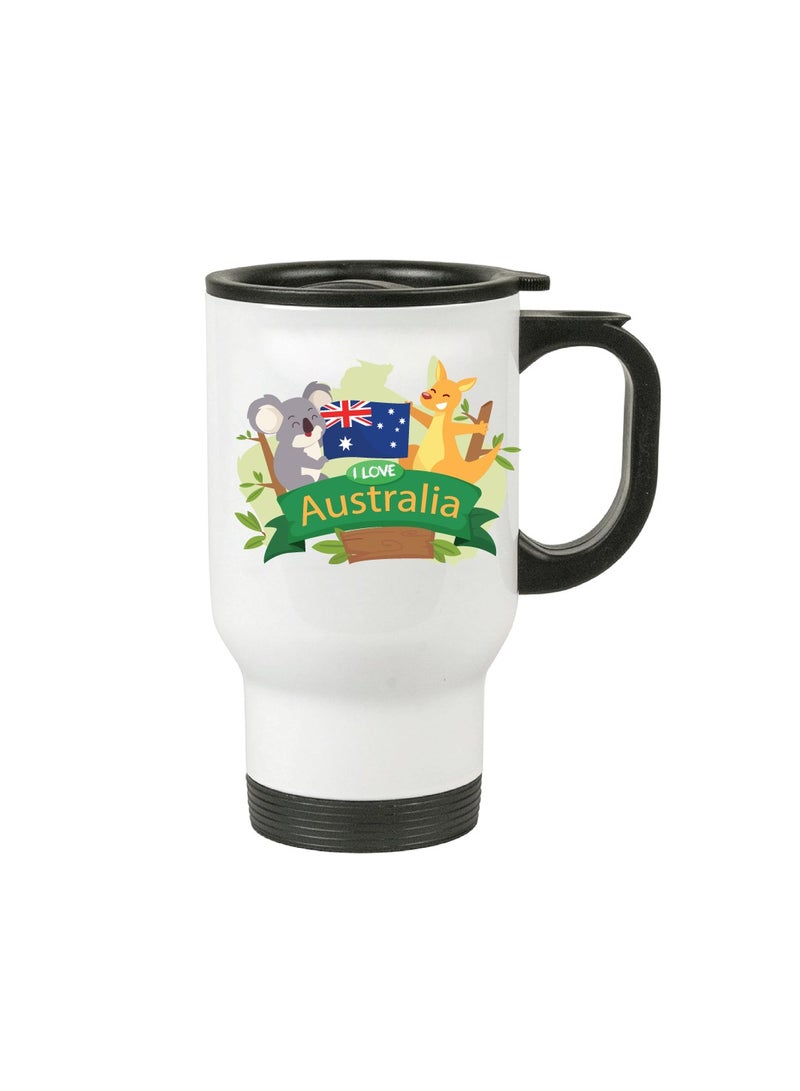 Australia Day Insulated Travel Mug - Celebrate with This Festive Travel Mug and Your Favorite Hot Beverage - Australia Day Gifts  - Image 2
