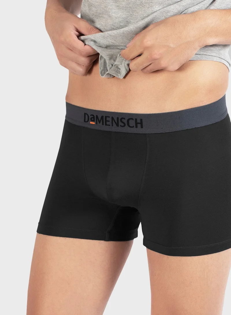 DaMENSCH 3 Pack Logo Band Trunks