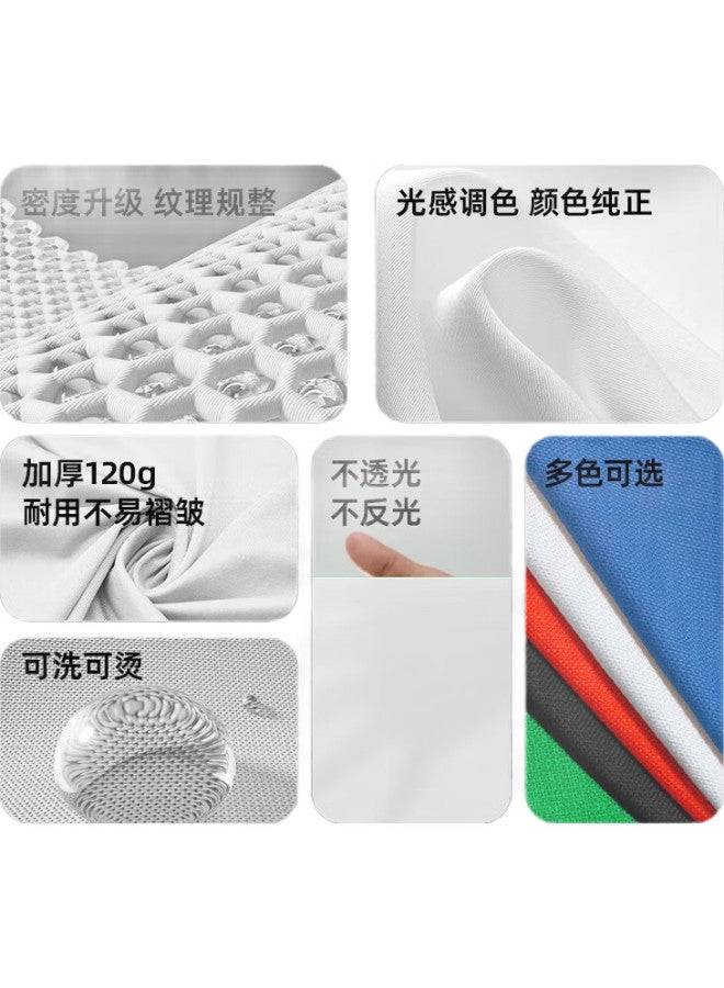 Latzz 1.6*2 Meter White Background Cloth, Photography Backdrop, Chroma Key Cloth, Thickened Solid Color, Portrait And Id Photo Shooting Background, Portable White Cloth - Image 2