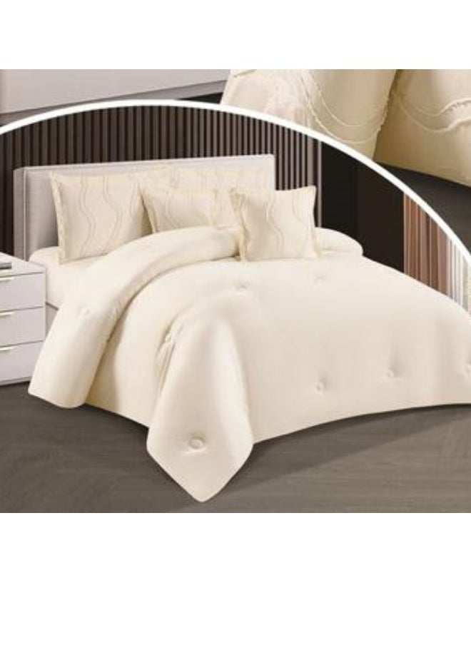 SMART HOME - Double-sided comforter set, 6-piece bedspread, 6-piece comforter, 100% microfiber, comforter size 230x250 cm - Image 1