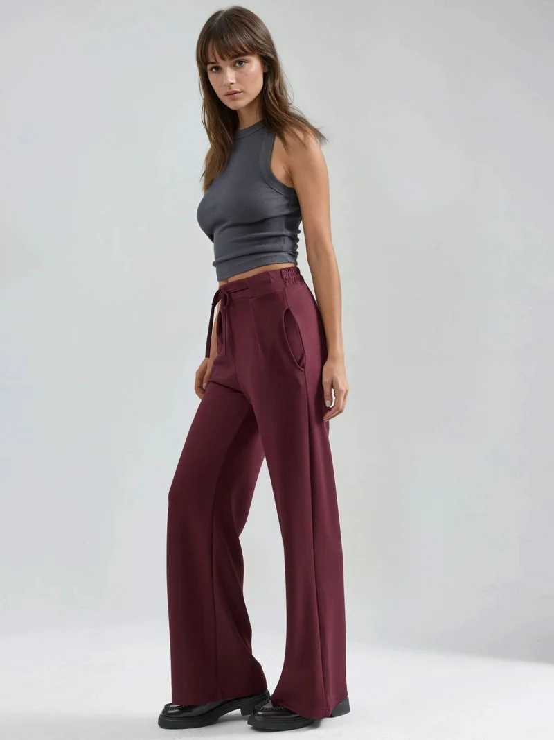 HICCUP Modal Touch Pleated Palazzo Pants Bersan Collection