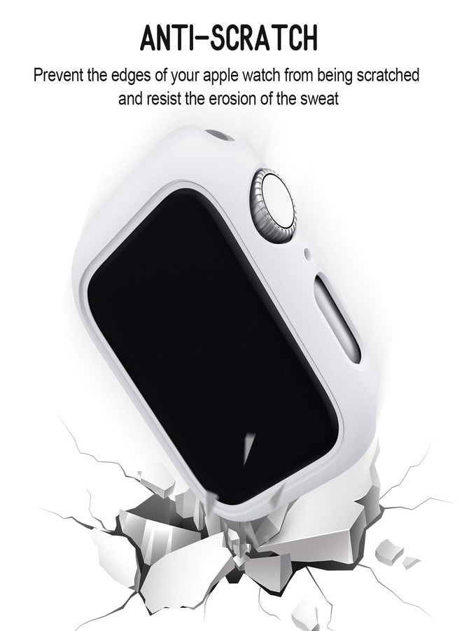 Mugust 4 Pack Hard PC Bumper Case Compatible with Apple Watch SE (2nd Gen) Series 6 Series 5 Series 4 44mm Without Screen Protector, Scratch Resistant Protective Frame Edge Cover for iWatch 44mm - Image 4
