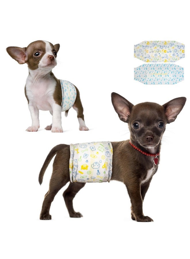 Dono Disposable Dog Diapers Male - 48 Pcs: Super Absorbent Disposable Puppy Male Wraps for Small to Large Dogs with Wetness Indicator and 360° Leak-Proof, Diapers for Male Doggies and Puppies Dogs - Image 1