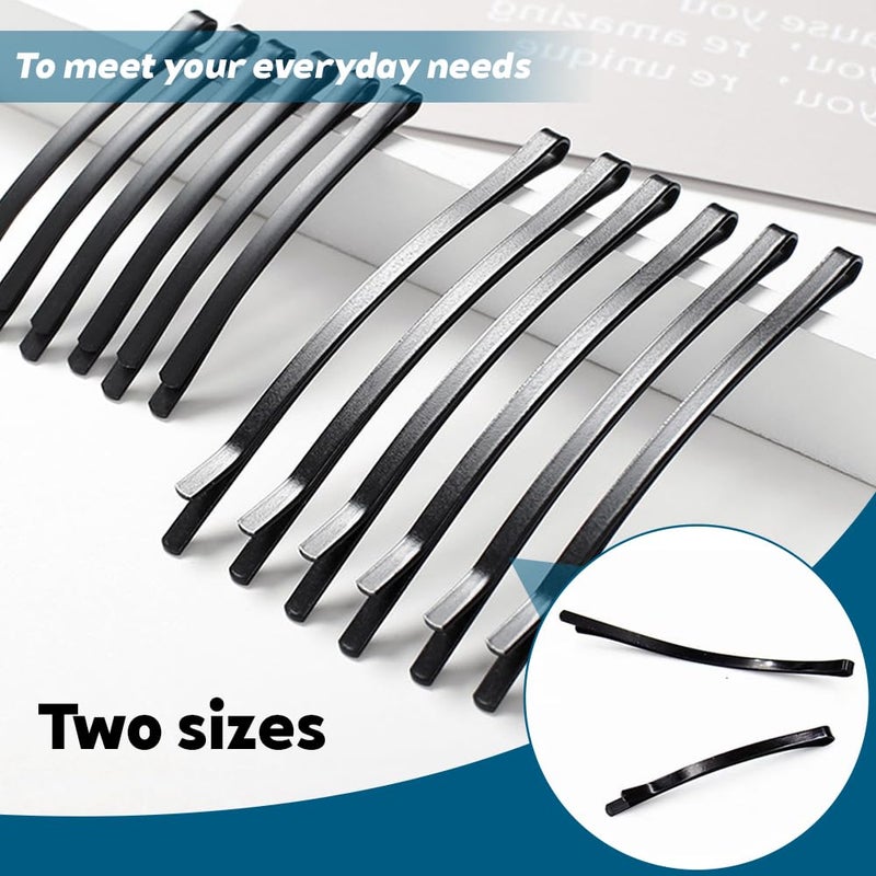 TRKETK 40 Pieces Elegant Black Curved Hair Pins Solid Metal Hair Clips Decorative Pins for Daily Wedding Bun and Bun - Image 4