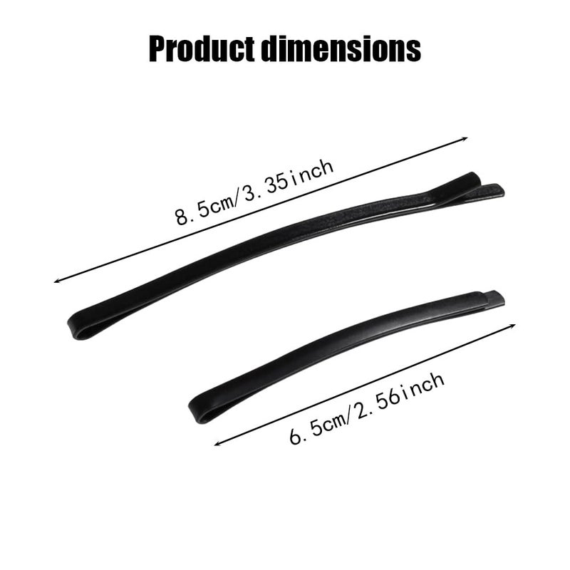 TRKETK 40 Pieces Elegant Black Curved Hair Pins Solid Metal Hair Clips Decorative Pins for Daily Wedding Bun and Bun - Image 2