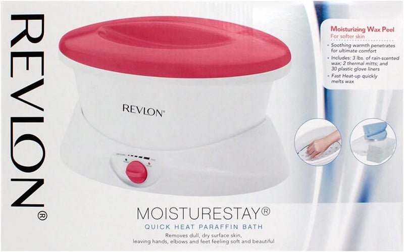 Revlon Luxury Paraffin Bath for Soft Hands, Elbows & Feet - White & Pink - Image 2