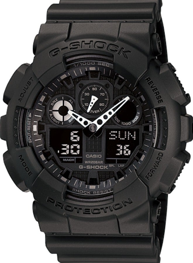 كاسيو الرجال ووتش G - Shock التناظرية الرقمية GA100-1A1 ثلاثة العين ووتش - Image 1
