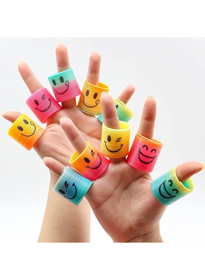 VIO 30 PCS Pack Mini Spring Party Favors for Kids 4 to 8 Birthday Party Stress Relief Colorful Rainbow Mini Spring Party Favors for Kids Fun Mini Springs Bulk Toys for Carnival Prize Birthday Goodie Bag Stuffers Presents Fidget Stress Relief Toy Mini Plastic Rainbow Coil Toy - Image 4