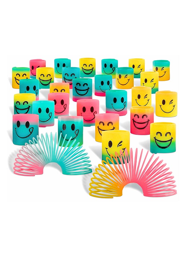 VIO 30 PCS Pack Mini Spring Party Favors for Kids 4 to 8 Birthday Party Stress Relief Colorful Rainbow Mini Spring Party Favors for Kids Fun Mini Springs Bulk Toys for Carnival Prize Birthday Goodie Bag Stuffers Presents Fidget Stress Relief Toy Mini Plastic Rainbow Coil Toy - Image 2