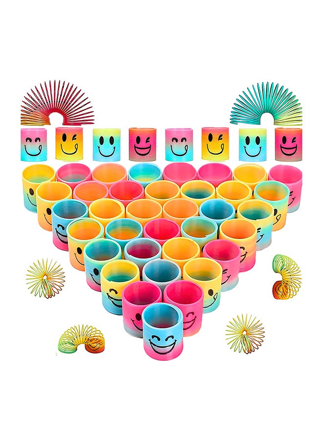 VIO 30 PCS Pack Mini Spring Party Favors for Kids 4 to 8 Birthday Party Stress Relief Colorful Rainbow Mini Spring Party Favors for Kids Fun Mini Springs Bulk Toys for Carnival Prize Birthday Goodie Bag Stuffers Presents Fidget Stress Relief Toy Mini Plastic Rainbow Coil Toy - Image 3