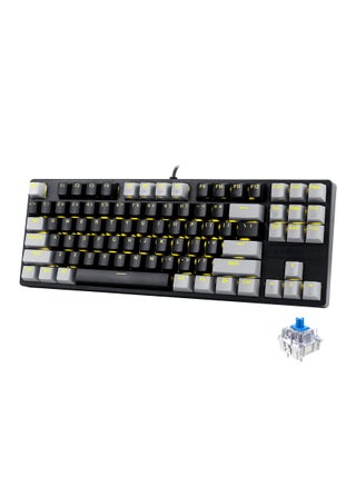 87keys Mechanical Gaming Keyboard, Compact Wired Keyboard, Hot-Swap Socket, with Yellow Blacklight, Black Grey-Blue Switches - pzsku/Z66544BEEA1AD4BB2DA46Z/45/1749177841/5d105b1f-9a7b-4d67-b688-75e9b1676c52