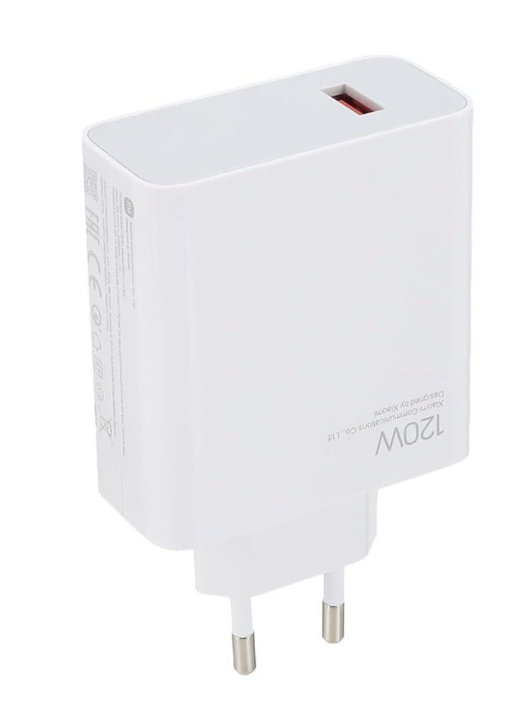 Xiaomi 120W Charging Combo (Type-A) charger with a power of 120 watts - It provides you with ten layers of protection and safety White - Image 3