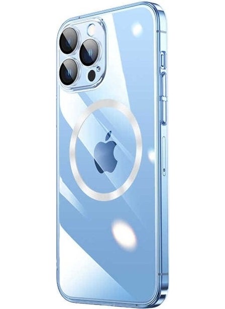 Megafox Technology Apple iPhone 13 Pro Compatible Case Hard PC with Wireless Charging Feature Riksos Magsafe Cover, Colorless