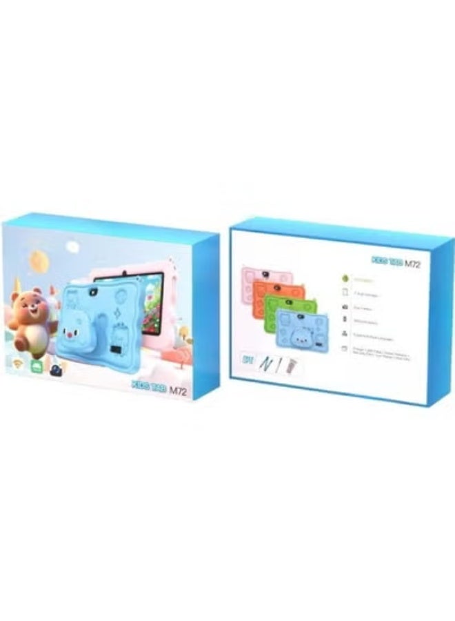 TIGER M72 Kids Tablet with 7-Inch Touchscreen Display, 6GB RAM, 256GB Storage, Android 13 OS, Dual Cameras, Long-Lasting 3000mAh Battery, Parental Controls, Preloaded Educational Apps & Games, Kid-Friendly Learning Tablet for Study and Entertainment – Blue - Image 2