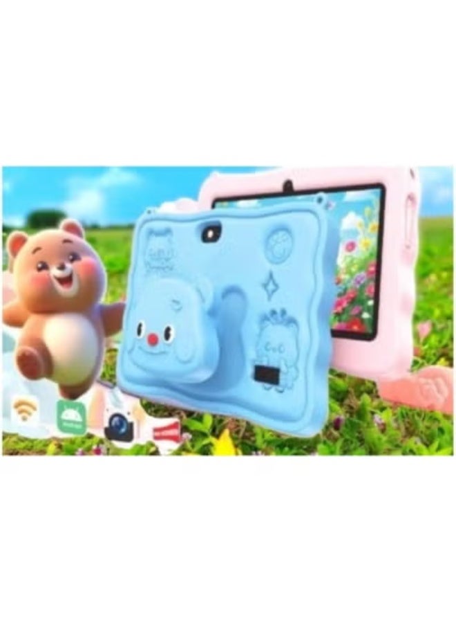 TIGER M72 Kids Tablet with 7-Inch Touchscreen Display, 6GB RAM, 256GB Storage, Android 13 OS, Dual Cameras, Long-Lasting 3000mAh Battery, Parental Controls, Preloaded Educational Apps & Games, Kid-Friendly Learning Tablet for Study and Entertainment – Blue - Image 4