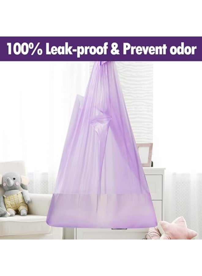 UREVO Portable Biodegradable Disposable Diaper Wet Waste Bag (200pcs/box) Baby Powder Scented Diaper Wet Waste Bag Vest Design Baby Diaper Bag Suitable for Travel and Daily Use - Image 4