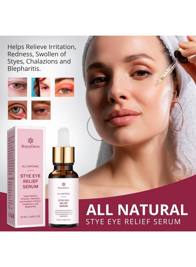 Roycederm Stye Eye Treatment Serum: Natural Stye Remover For Styes Chalazion And Blepharitis - Safe & Fast Relief - Image 1