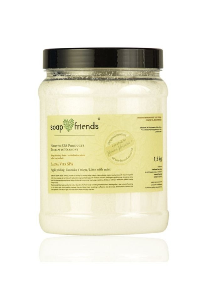 الصابون والأصدقاء مقشر الجسم الطبيعي من Soap&Friends Sauna Vita Spa - ليمون ونعناع، ​​١٫٥ كجم - Image 1