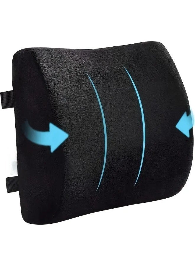 Lumbar Support Pillow Ergonomic Memory Foam for Back Support and Pain Relief for Office Chair Cushion Car Seat Cushion Back Pillow - Image 1