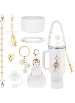 Stanley cup accessories Water cup braided portable rope vacuum flask chain love hook hair ball key pendant