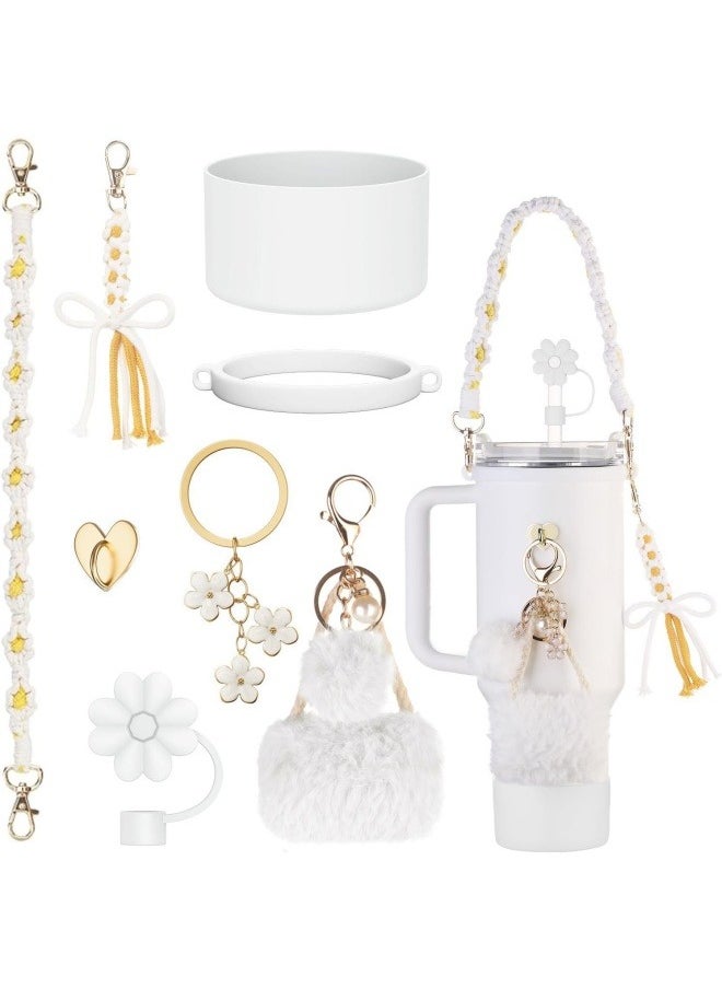 General - Stanley cup accessories Water cup braided portable rope vacuum flask chain love hook hair ball key pendant - Image 1