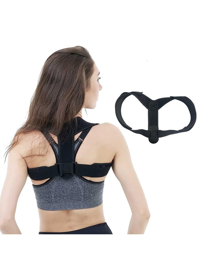 Sweet seven مثبت وضعية قابل للتعديل للرجال والنساء دعامة دعم الظهر القابلة للتنفس لتخفيف الألم في أسفل الظهر والرقبة والكتف والت clavicle - تحسين الوضعية واستقامة ظهرك بشكل مريح - Image 1