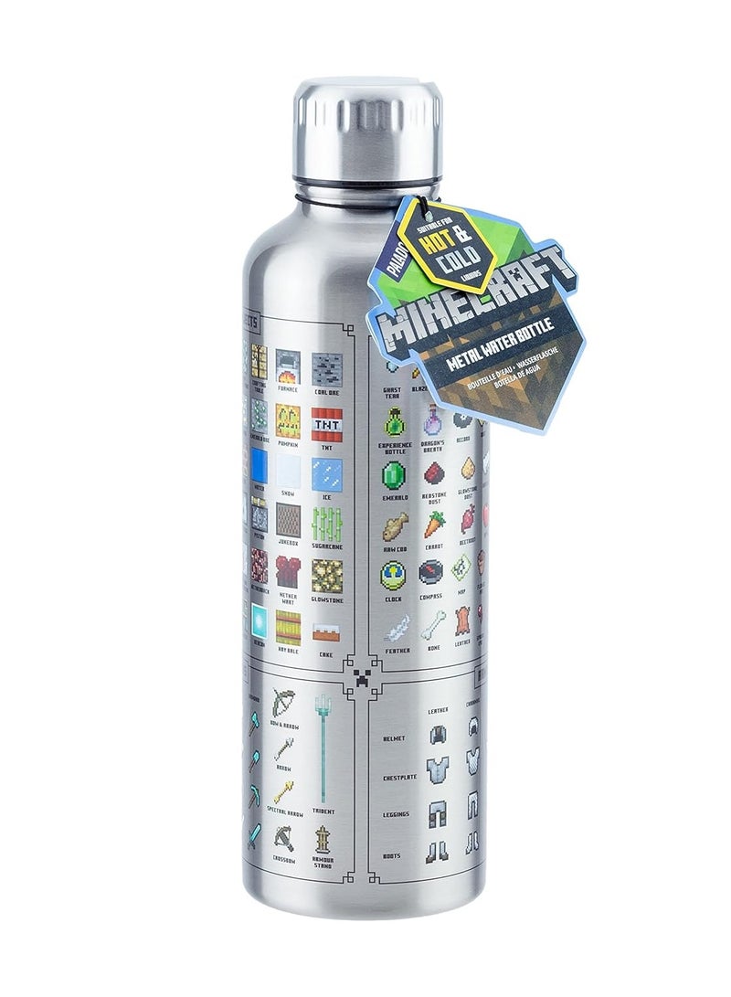general Minecraft Metal Water Bottle  Gaming Merchandise - Image 1