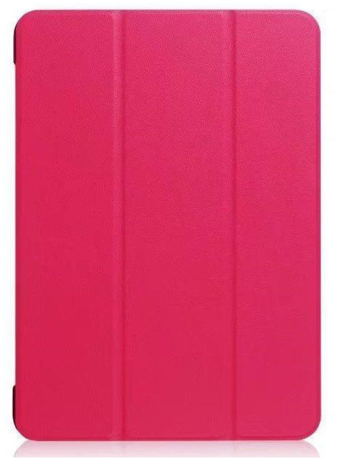 2022 Protective Case For Ipad10 Tri-Fold Leather Ipadair5 Protective Case For Ipad9 Cass Buckle Ipad10-Color:Rose Red-Applicable Model:iPad 10.2 2020/2019