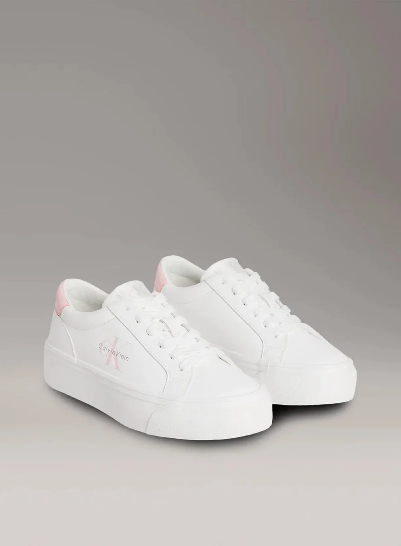 Calvin Klein Jeans  Vulcanised Leather Trainers  | Best Price UAE