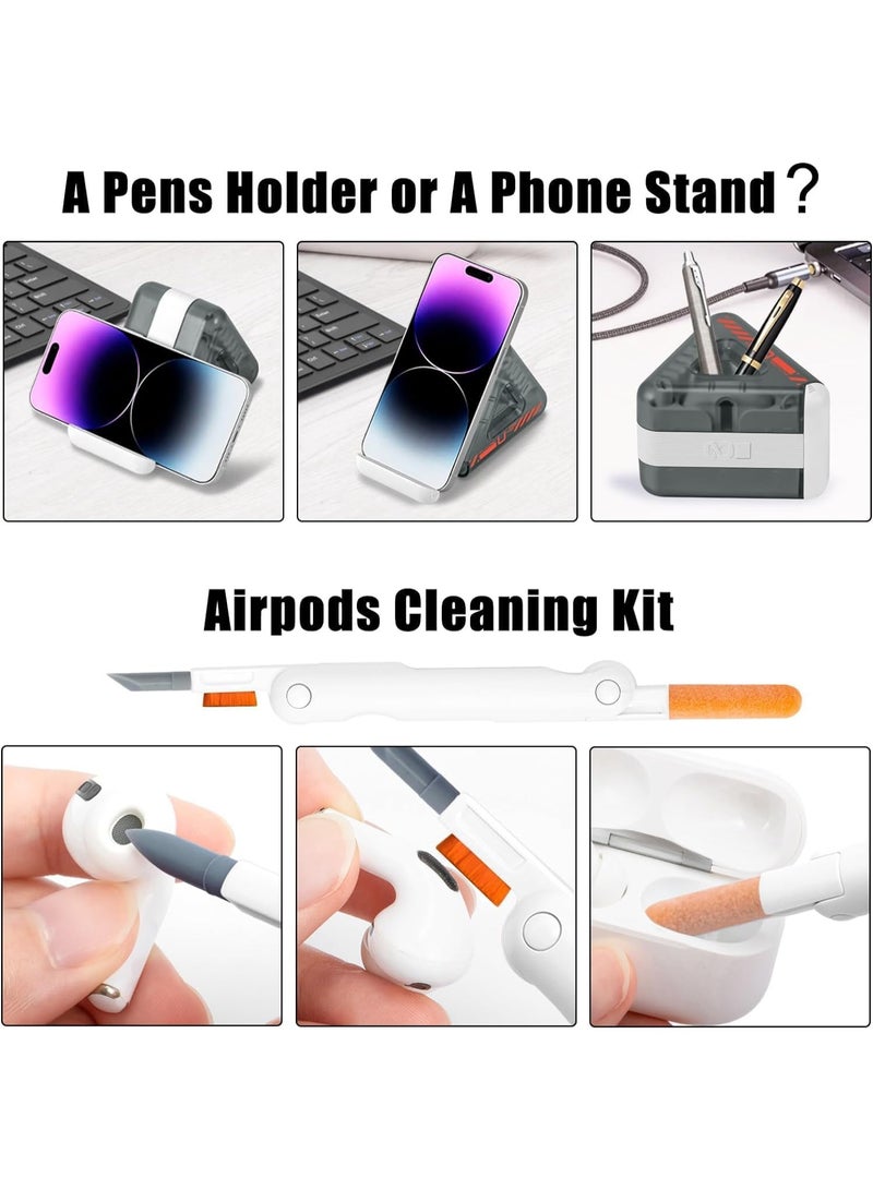 Electronic Keyboard Cleaner, Keyboard Cleaning Kit Laptop Cleaner, 21-in-1 Computer Keyboard Brush Tool Screen Cleaning Spray, Cleaning Spray Brush Pen, for MacBook iPhone, Computer Laptop Tablet Car - Image 4