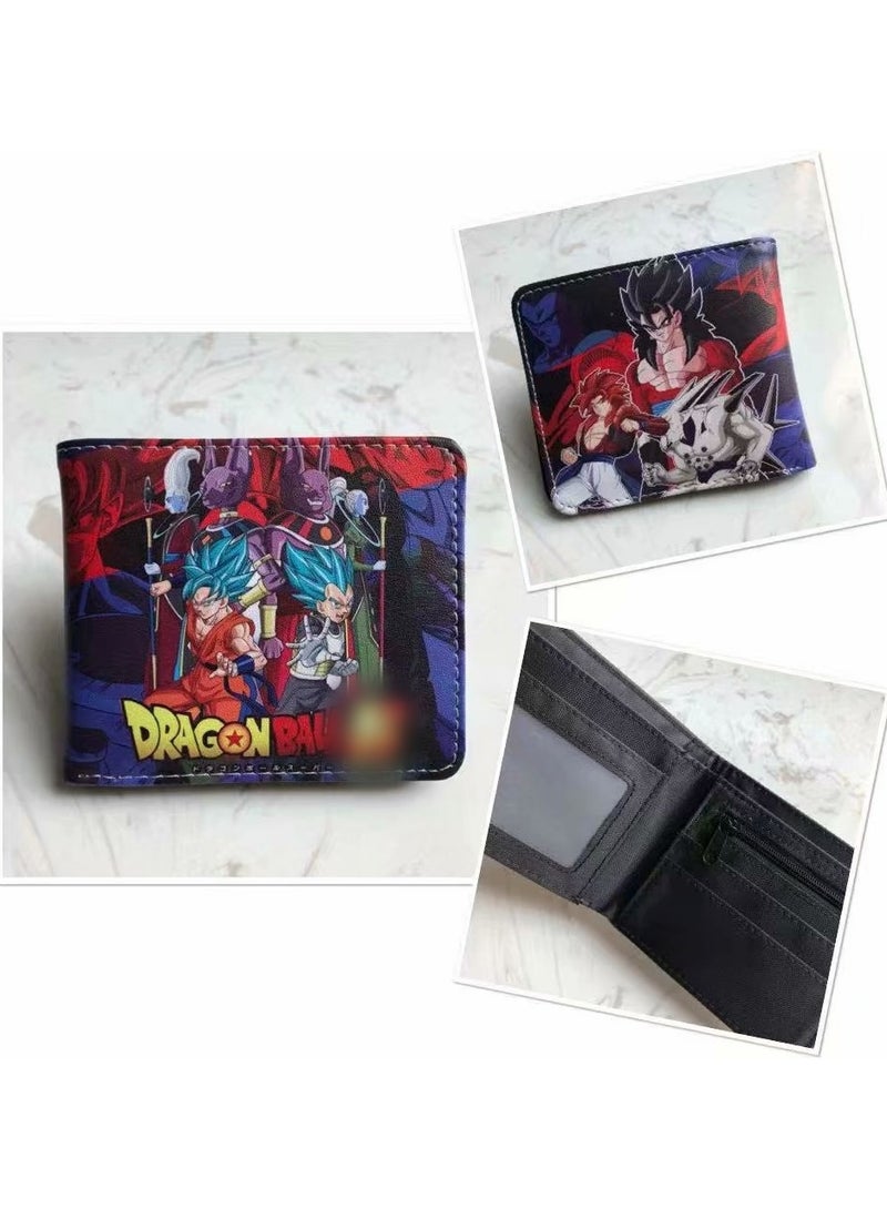 KUYING New Dragon Ball Short Personalized And Simple PU Leather Wallet 