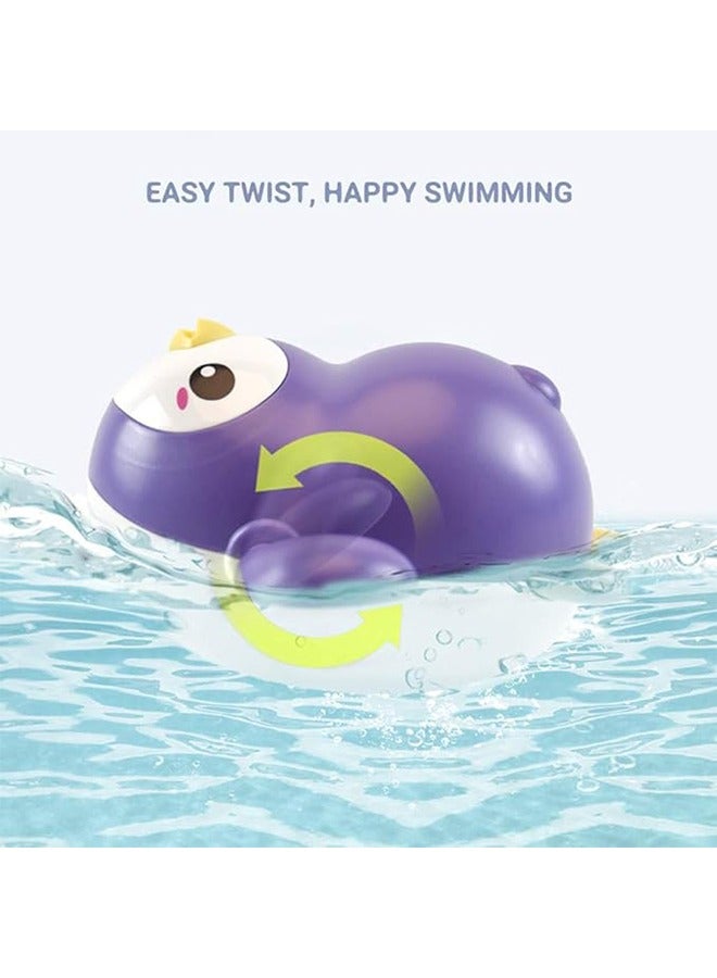 3 PCS Bath Toys for Toddlers 1 2 3 4 5 Years OldPool Toys for KidsBaby Funny Wind Up Swimming Turtle Bath ToyCute Floating Bathtub Water Toys for Preschool Child Boys Girls  - Image 4
