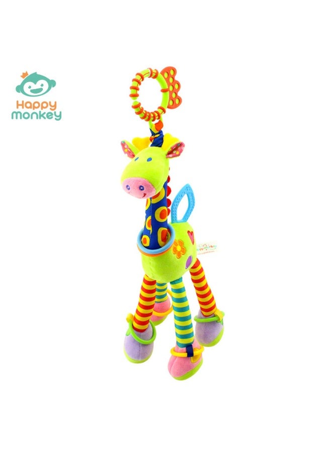 هابي مونكي لعبة سرير قرد سعيد على شكل زرافة للأطفال