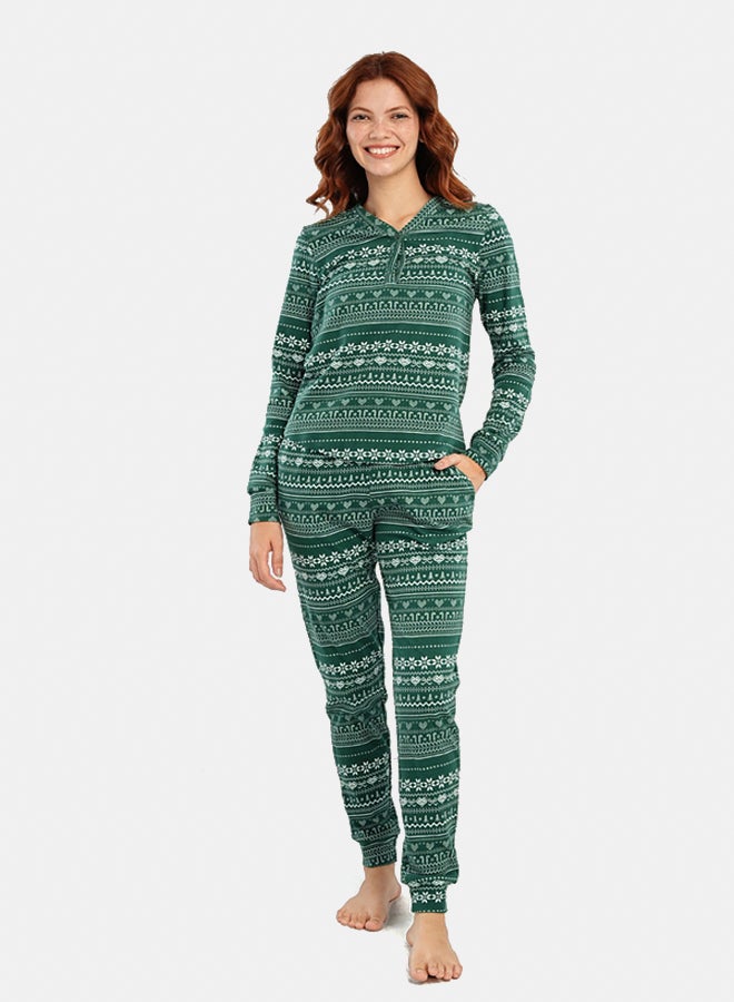 Carina Christmas All Over Print Pyjama Set - Image 2
