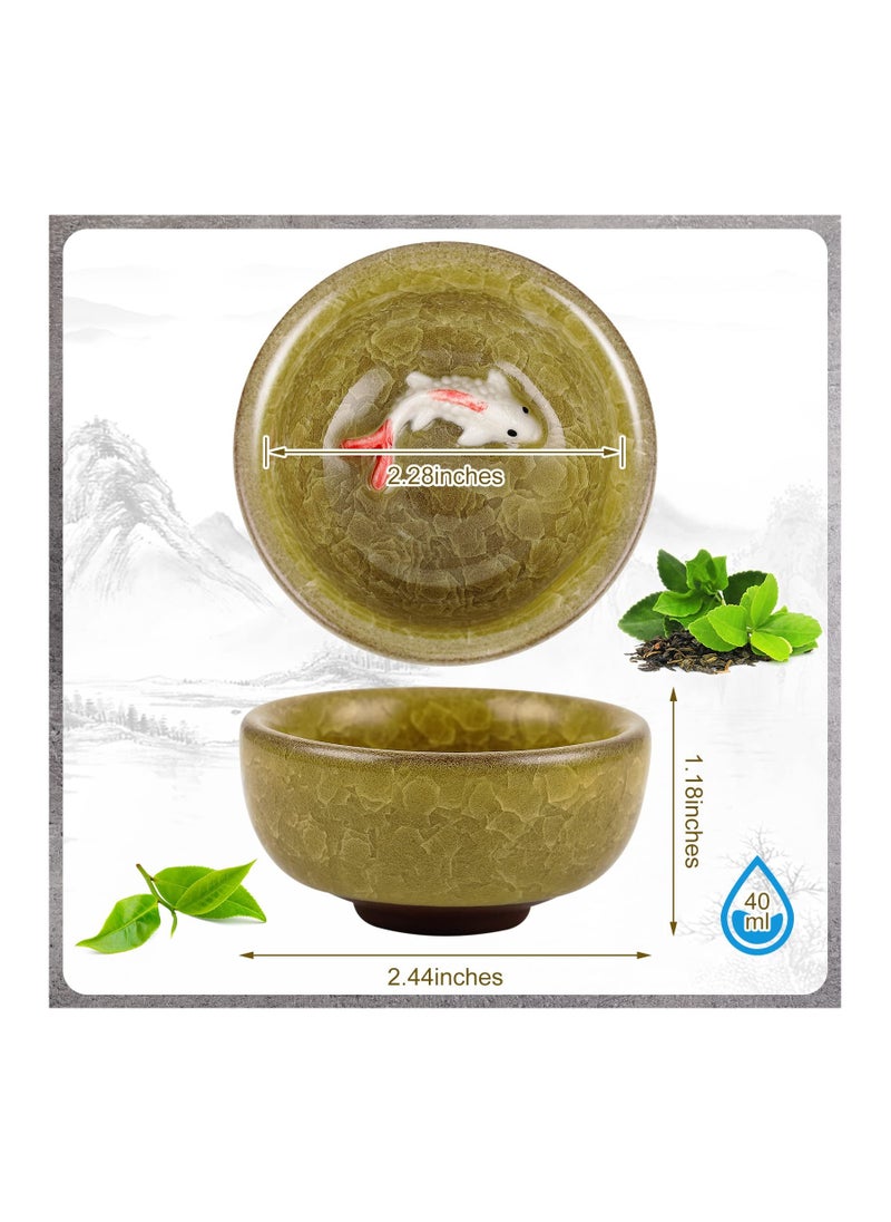 6 Pieces 50ml Koi Fish Tea Set Porcelain Tea Cups Chinese Ceramic Cups Tea Accessories Drinkware, Handcrafted Ceramic 6 Fish in the cup - pzsku/Z665563368FBCFE7F7C43Z/45/_/1711950673/bcd78894-54bb-419c-b259-7a5079a6f3b5