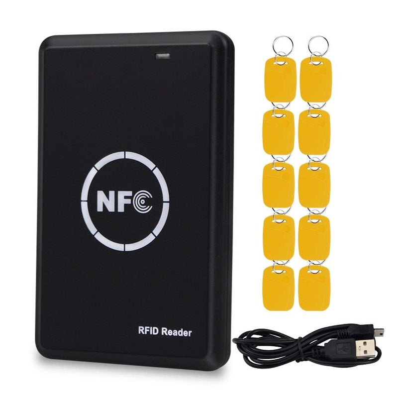 ليبو سمارت هوم NFC قارئ البطاقة الذكية ، وتتفاعل ناسخة ، ناسخة ، الناقل التسلسلي العام ثقب المفتاح مبرمج ، معرف جيم رمز المستخدم ، em4305 ، t5577 التسمية ، 125khz 13.56mhz ، - Image 1