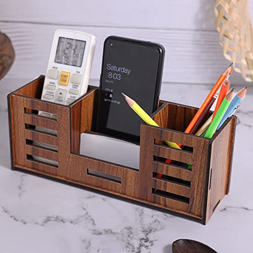Deskart Stylish Pen Stand with Business Visiting Card, Mobile Holder & Remote Holder | Multipurpose Desk Organizer for Office Desk and Gifting - Image 2