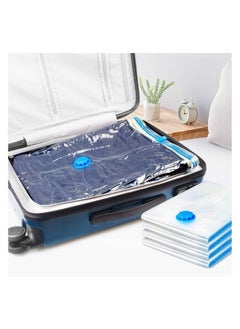 RAQTA Vacuum Storage Bags 70 x 100cm, 6 Pack Space Saver Bags, Reusable Compression Bags, Vacuum Bag for Packing, Clothes, Bedding, Travel  - Image 2