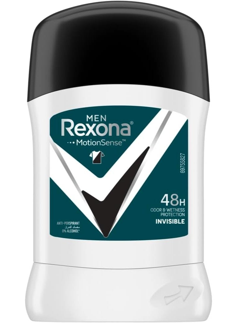 Rexona 72 Hour Sweat And Odour Protection Men Antiperspirant Deodorant Stick 40g - Image 1
