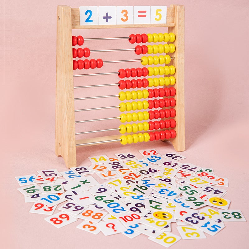 Children'S Calculating Rack Elementary School Grade One Bead Math Teaching Aware Kindergarten Montessori Calculator Artifact Addition And Subtraction Abacus - Image 1