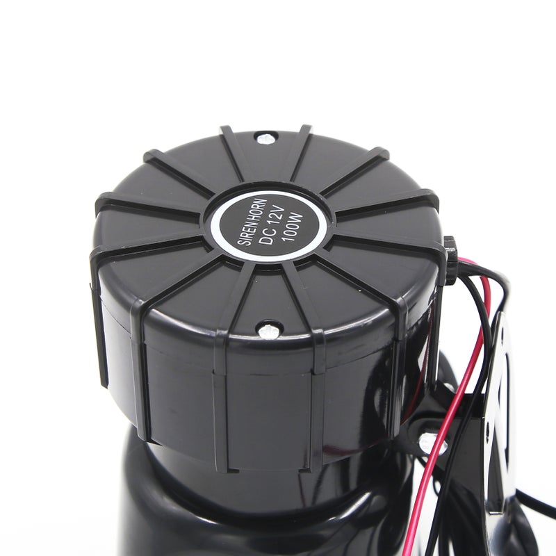 Car Recording Siren Speaker, 12V 100W 3 Tones Car Siren Horn Speaker and Mic PA Speaker System with Recording Function, Volume Control, Switch on-Off Function, Status Indicator Light - Image 2