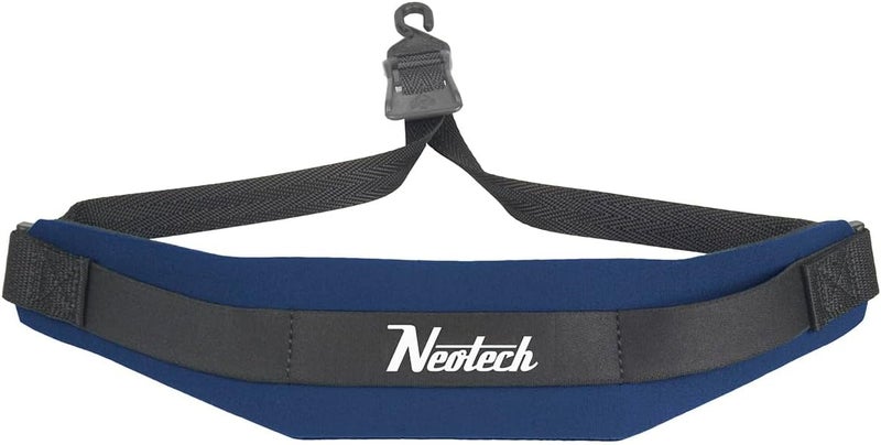 Neo Tech Neotech Saxophone Soft Neck Strap - Comfortable Neoprene for Baritone & Alto Sax, Clarinets, and English Horns (Navy) - Image 1