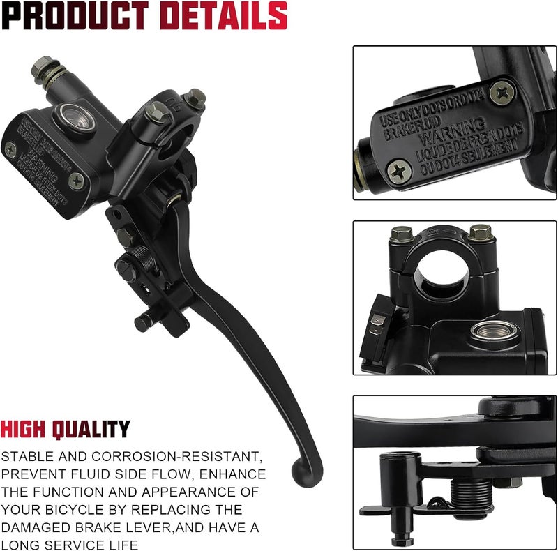 AAKICHI Front Brake Pump High Reliability Master Cylinder for Electric Car Motorbike 8mm Left | Other Handlebars & Levers | Handlebars, Grips & Levers | Motorcycle Parts | Parts & Accessories - Image 3