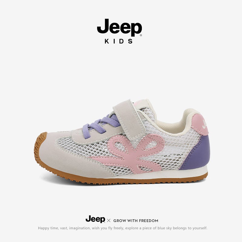 Jeep Children'S Shoes Men'S Shoes Summer Children'S Trendy Brand Breathable Mesh Shoes Soft Sole German Training Shoes Sports Board Shoes - Image 1