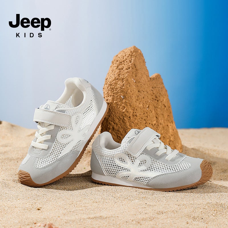 Jeep Children'S Shoes Men'S Shoes Summer Children'S Trendy Brand Breathable Mesh Shoes Soft Sole German Training Shoes Sports Board Shoes - Image 3