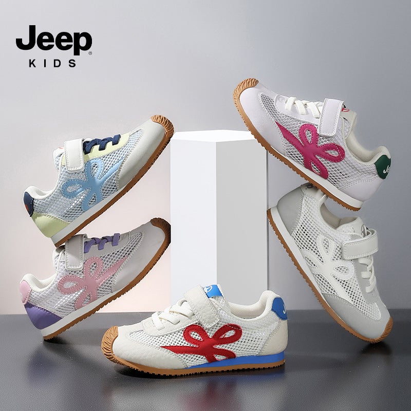Jeep Children'S Shoes Men'S Shoes Summer Children'S Trendy Brand Breathable Mesh Shoes Soft Sole German Training Shoes Sports Board Shoes - Image 5