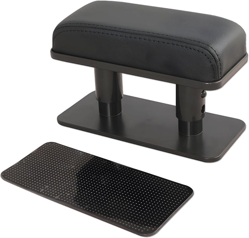 Ergonomic Car Armrest Pad, Car Interior Accessories With Adjustable Height, Black Design, Universal Fit - Image 1