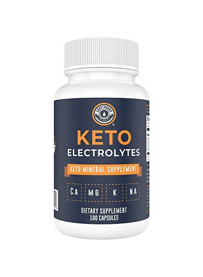 Left Coast Performance Ement 180 Capsules. Electrolyte Pills For Ketogenic Diet. Magnesium Potassium Sodium Calcium. Electrolytes Keto Tablets For Hydration Support* By Left Coast Performance - Image 1